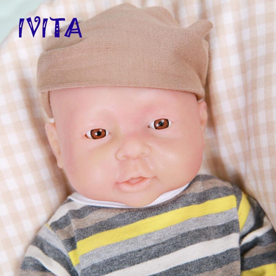 リボーンドール 16'' Soft Silicone Reborn Baby Doll Painted Hair