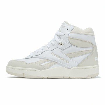 Reebok 休閒鞋 BB 4000 II Mid 女鞋 米白 白 皮革 中筒 復古  100074749