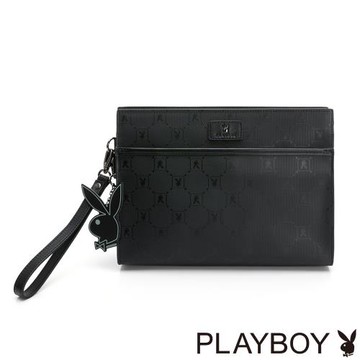 PLAYBOY - 手拿包附手挽帶 Master系列 - 黑色