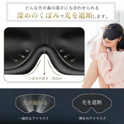 アイマスク 睡眠 シルク 3d 遮光 立体 安眠 旅行 快眠 仮眠 クッション ホット 眼精疲労 回復 飛行機 | LINEブランドカタログ