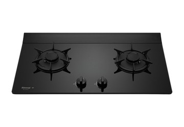 林內一級能效彩焱雙口檯面爐黑玻天然/液化 RB-L2680G 連動系列