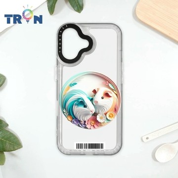 TRON iPhone 16 可愛紙雕天竺鼠 防摔太空載具殼 透白 軟硬 手機殼