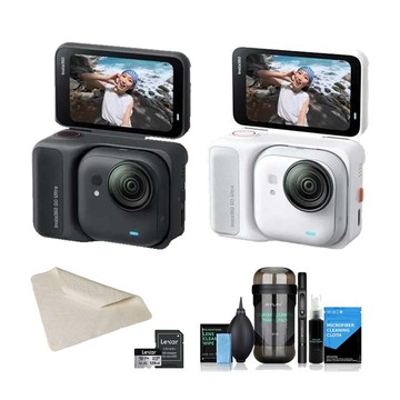 Insta360 GO Ultra 標準套裝+128G記憶卡+膠囊清潔組+麂皮布 (公司貨)
