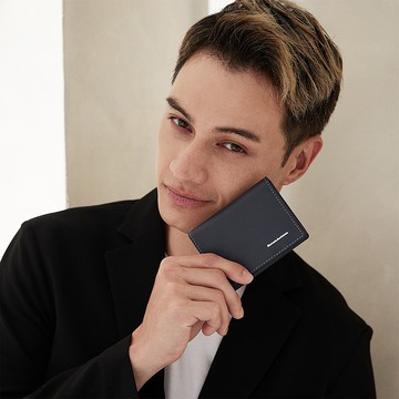 【金安德森】引領風潮 橫式名片夾-深藍