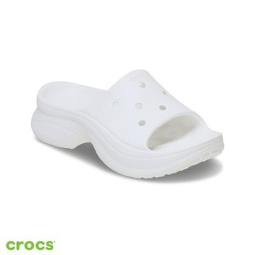 Crocs 卡駱馳 (女鞋) Bae復古涼拖 經典系列-白色 211108-100