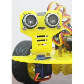 【AI電子】卡通超音波感測器固定支架 HC-SR04超聲波固定件智慧小車配套
