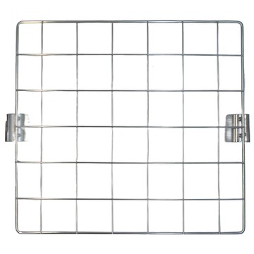 KI WISH 居家生活 側邊方格網 搭配深度35cm鐵架 & 1英吋鐵管 (30x35.7cm) 附黑色夾片4片  1組  銀色