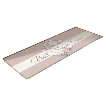 半島良品 PVC防油防水皮革地墊  150 x 45cm  摩卡花束  1件