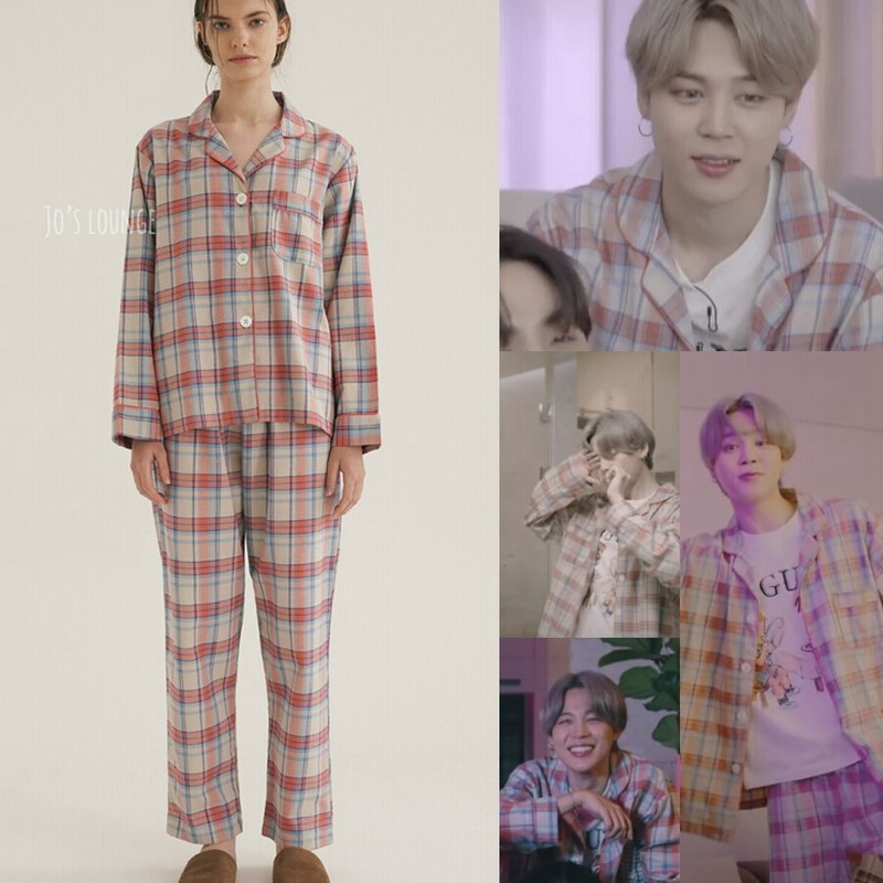 Jos lounge] 防弾少年団 BTS ジミン着用 JIMIN Coral Plaid