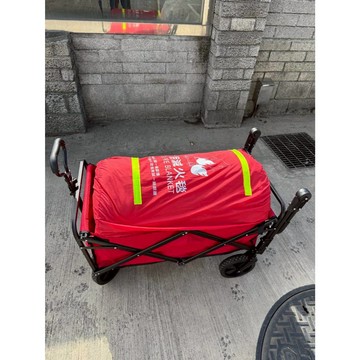 100%氧化纖維車用滅火毯(附推車)1.2mm*6M*8M/台灣製造/地下停車場必備/不刺激皮膚