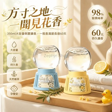 台灣出貨✨ 倒置香薰水晶球 倒立香氛擴香瓶 廁所除臭空氣清新劑 浴室除異味 孕嬰可用 多場景去味 居家室內淨化 玻璃瓶裝