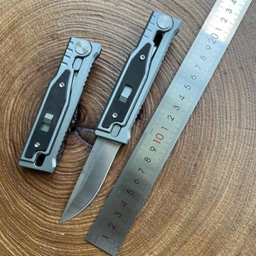 重力鋁合金手柄戶外折刀荒野求生摺疊刀便攜高硬度鋒利口袋刀具