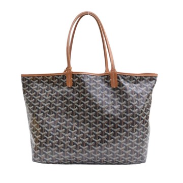 GOYARD 高雅德 棕色 Goyard 帆布 Saint Louis PM 托特包 肩背包 【二手名牌BRAND OFF】