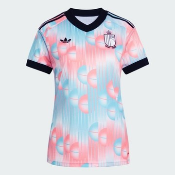 Adidas 愛迪達 Rbfa A Jsy W JZ6002 女 T恤 短袖 藍 粉紅 世界盃 比利時 客場球迷版