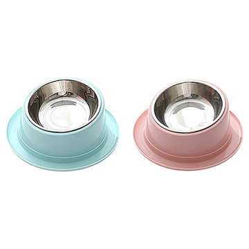 防滑寵物碗2入組  藍色 + 粉紅色  1套