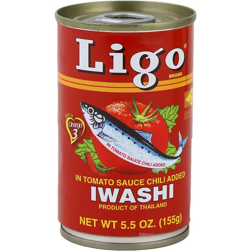 Ligo イワシのトマト煮 チリ 155g x 50缶ケース販売防災 備蓄 保存食