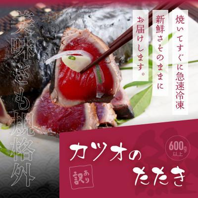 ふるさと納税 芸西村 訳ありカツオのたたき600g 真鯛漬け丼の素80g×5P