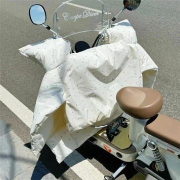 冬季電動電瓶車擋風被防寒保暖防水加絨加厚加寬加大踏板摩托通用