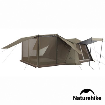 ✨快速出貨✨【Naturehike】Village13 兩室四廳屋脊鈦黑膠自動帳篷3-4人 旗艦款PRO ZP004(戶外/露營/Village13/鈦黑膠/兩室四廳/屋脊帳/帳篷/帳棚/小屋)