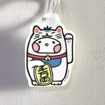 布籽生物 招財貓 行李吊牌 壓克力 吊飾
