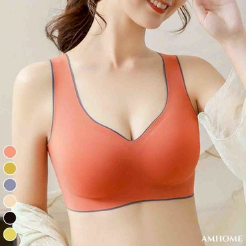 【Amhome】泰國乳膠閨密聚攏無鋼圈運動瑜珈背心內衣# 110273(現貨+預購)