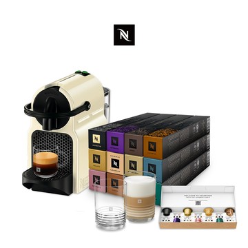 【Nespresso】膠囊咖啡機 Inissia &品味經典禮盒120顆(贈品牌禮二選一)