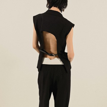 【NaSuBi Vintage】Upcycling挖背設計古著背心