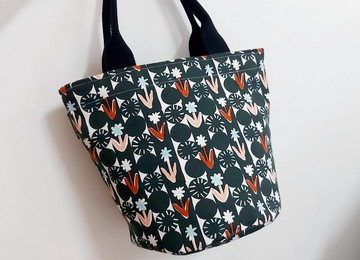 【圓底托特包】【拉鍊式】圓桶包-側肩包-手提托特包