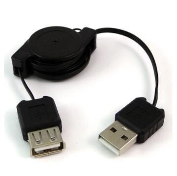 USB 捲線 A公-A母 長度 80公分