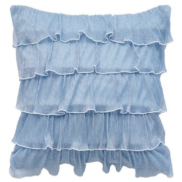 NITORI 【DECO HOME商品】抱枕套 DH LAME FRILL gSCq2 BL(DH)