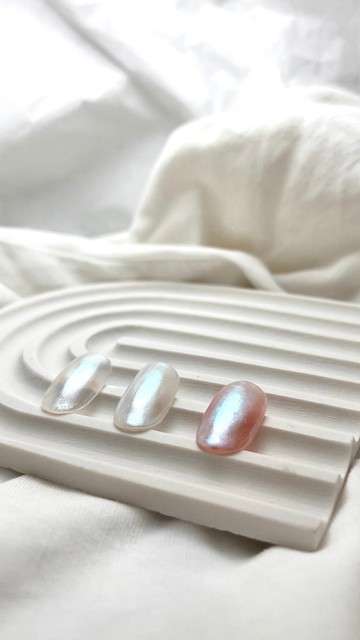 手工穿戴甲 | 單色極光粉鍍晶3選  | 短甲型下單區