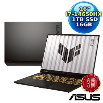 ASUS TUF Gaming F16 FX608JMR-0041A14650HX  16吋電競筆電 (i7-4650HX/16GB/1TB PCIe/RTX 5060/16/W1