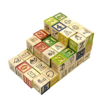 【現貨】積木木塊DIY玩具 益智學習數學木塊字母啃咬玩具 倉鼠/鸚鵡/兔子 啃咬木塊