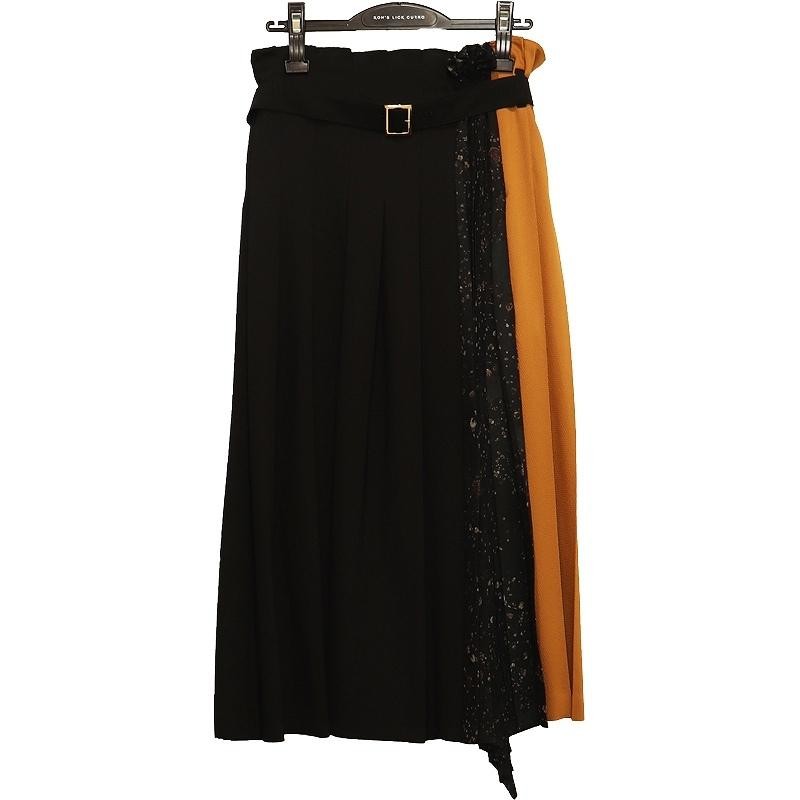 完成品 AKIKOAOKI AKIKOAOKI Quailegg pleated skirt アキコアオキ