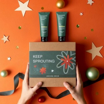 快速出貨🚛雙魚座生日快樂 純淨 1+1 幸福加倍✨【綠藤生機】用最溫和的洗面乳 陪伴溫柔的你 💚 純淨發芽潔顏禮盒(洗面乳100mlx2) 感謝禮物