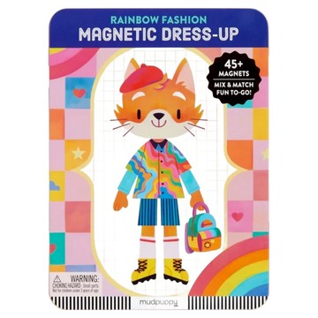 mudpuppy 磁性搭配拼圖 彩虹時尚  1個  45片