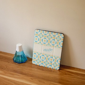 富士山 磁磚系列 / iPad 保護殼 - 淺藍