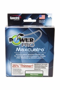 20 pound 500 yards PowerPro Maxcuatro Spectra Moss Green Braided Line