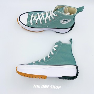 Converse Run Star Hike 鋸齒 厚底 增高 鋸齒鞋 高筒 綠色 172726C