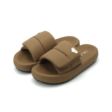 RIN RIN 魔鬼氈沙發拖鞋 咖 女鞋