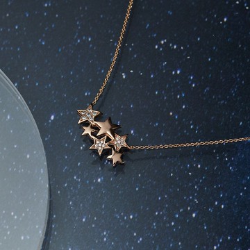 小星群細閃鋯石項鍊 (共2色)