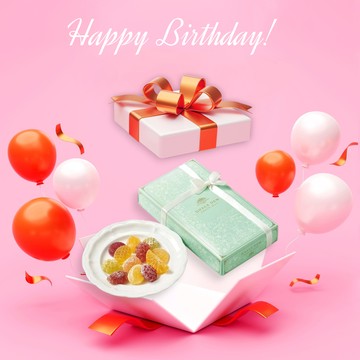 【鹿鳴館】｜🎁經典生日禮｜恩惠水滴-水果軟糖(22入/33入)《完美禮品本舖》