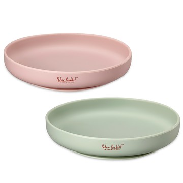 【奇哥】比得兔 矽膠吸盤餐盤 (2色選擇)