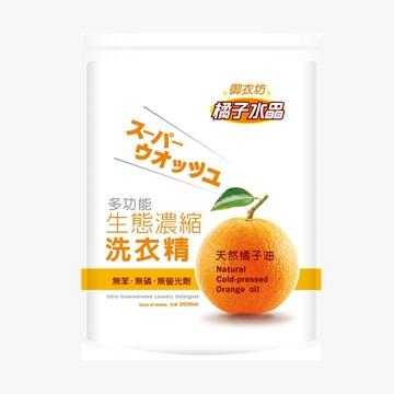 Akira 檸檬水晶生態濃縮洗衣精2000ml(補充包)