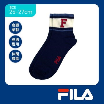non-no儂儂【短襪】FILA 1/2男襪(25-27cm)2630-287