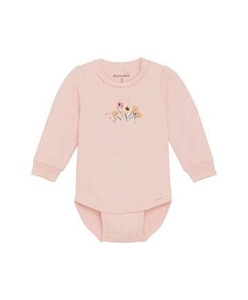 長袖包屁衣(蜜桃)68cm