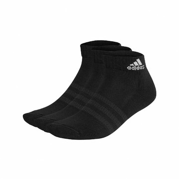 襪子 Cushioned Sportswear 男女款 黑 白 短襪 厚底 基本款 愛迪達 三雙入 IC1277