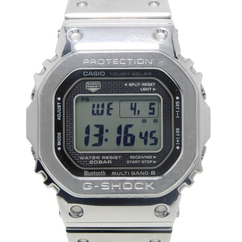 CASIO G-SHOCK Gショック GMW-B5000D-1JF フルメタル FULL METAL 電波ソーラー スクエア デジタル シルバー  30012112 | LINEショッピング