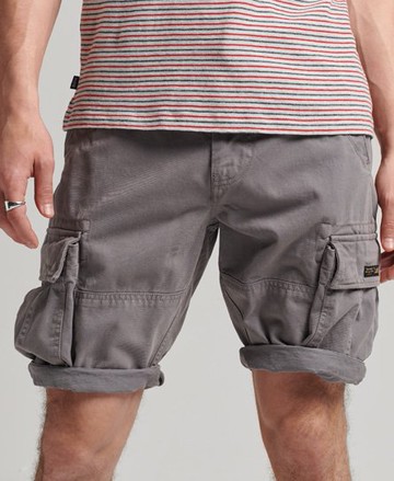 Superdry Men's Men's Organic Cotton Vintage Core Cargo Heavy Shorts Grey / Naval Grey - Size: 28
