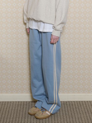 Track Wide Sweat Pants [BLUE]